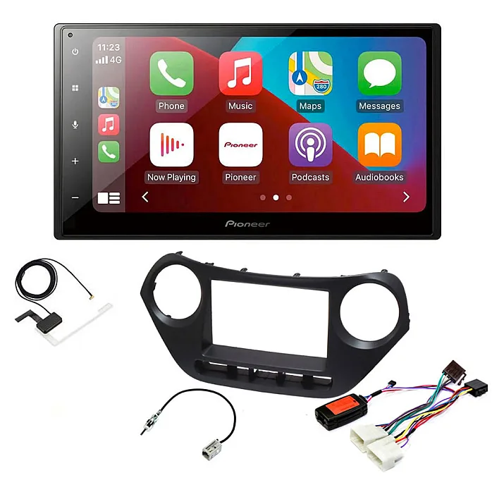 Hyundai i10 2013-2019 Pioneer SPH-DA160DAB 6.8" Bluetooth Apple CarPlay, Android Auto DAB Stereo Upgrade Kit