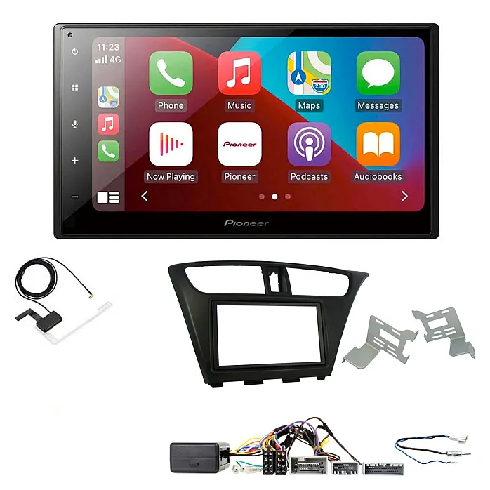Honda Civic 2012-2015 Pioneer SPH-DA160DAB Bluetooth Apple CarPlay, Android Auto DAB Stereo Upgrade Kit