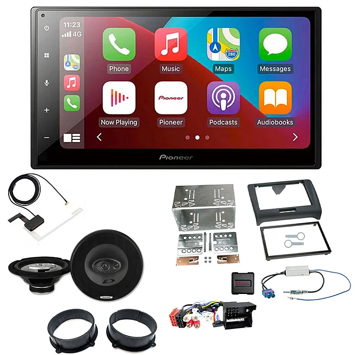 Audi TT 8J 2006-2014 Ultimate Upgrade Pack With CarPlay, Android Auto, DAB Car Stereo and Speaker Kit