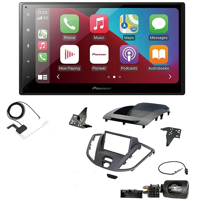 Ford Transit 2015 - 2021 Dark Grey Pioneer 6.8" Bluetooth Apple CarPlay DAB Stereo Upgrade Kit