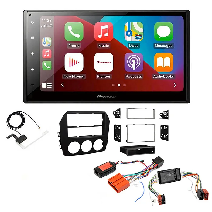 Mazda MX-5 (BOSE Audio) 2009-2015 Pioneer Bluetooth Apple CarPlay, Android Auto DAB Stereo Upgrade Pack