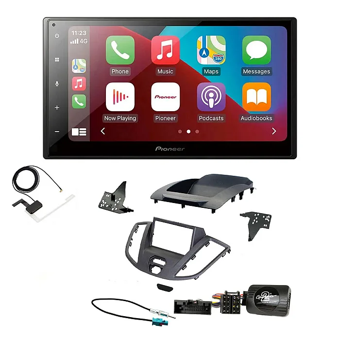 Ford Transit V363 2015 - 2021 Dark Grey Pioneer 6.8" Bluetooth Apple CarPlay DAB Stereo Upgrade Kit