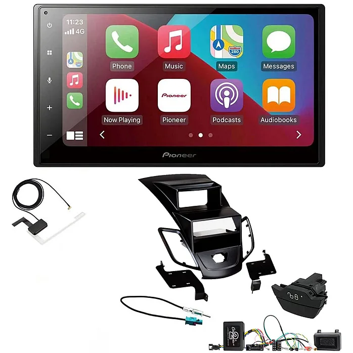 Ford Fiesta 2013-2017 Pioneer 6.8" Bluetooth Apple CarPlay DAB Stereo Upgrade Kit