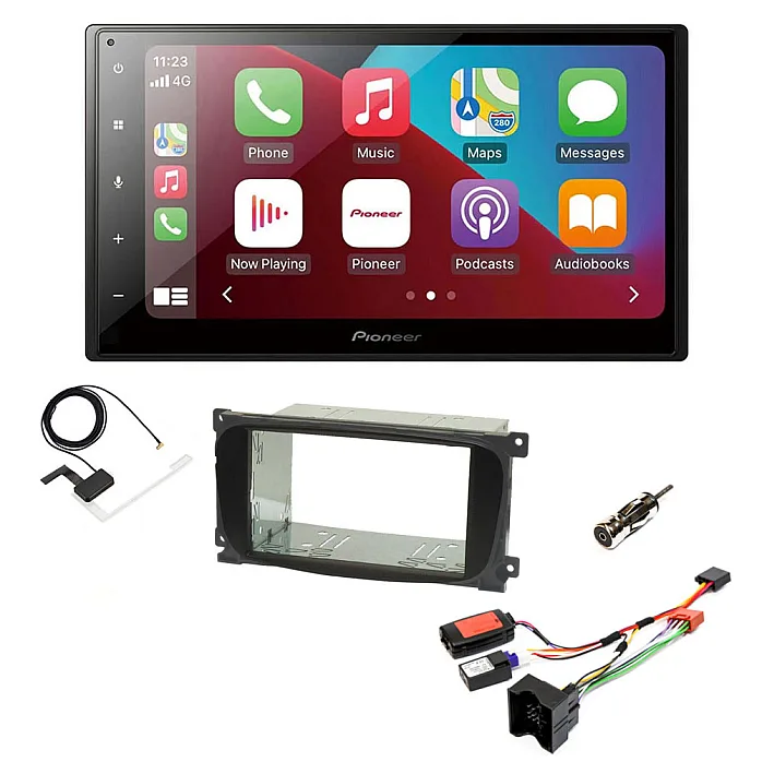 Pioneer 6.8" Bluetooth Apple CarPlay / Android Auto DAB+ Stereo Upgrade Kit For Ford