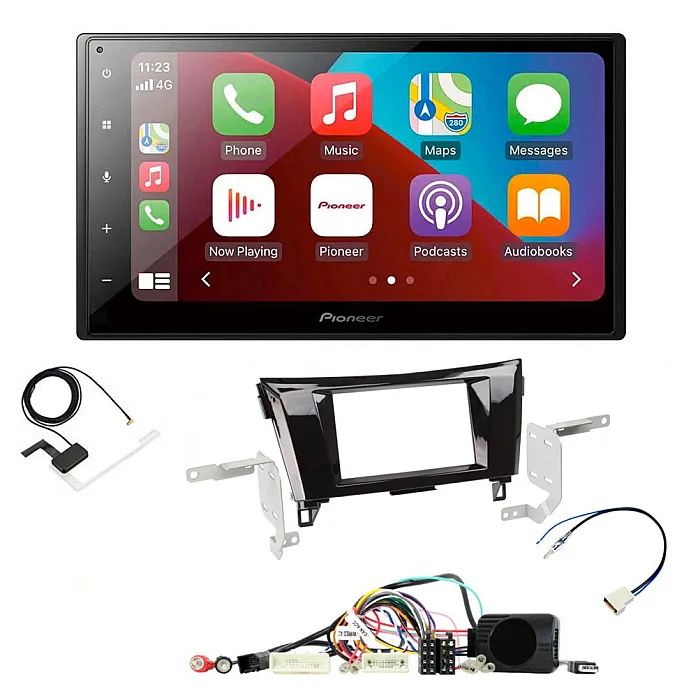 Nissan Qashqai 2014-2017 Pioneer 6.8" Bluetooth Apple CarPlay, Android Auto DAB Stereo Upgrade Kit