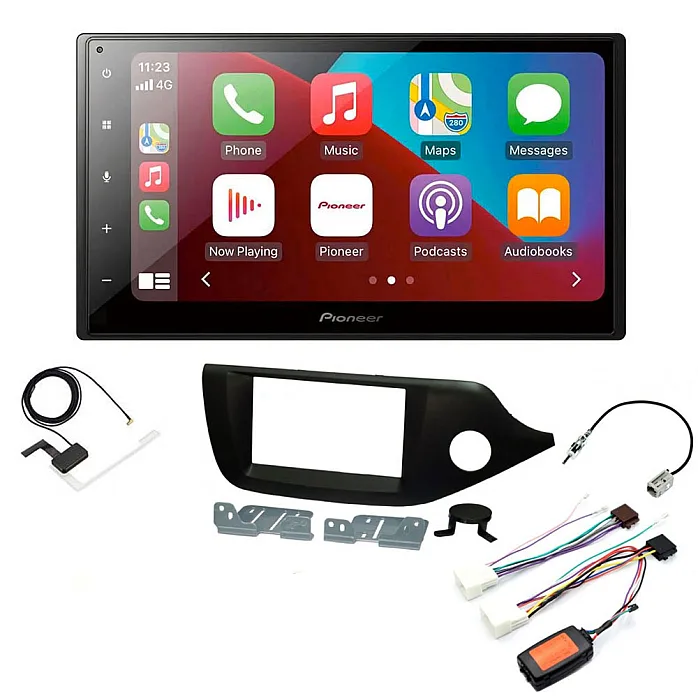 Kia Ceed 2012-2018 Pioneer SPH-DA160DAB 6.8" Bluetooth Apple CarPlay DAB Stereo Upgrade Kit