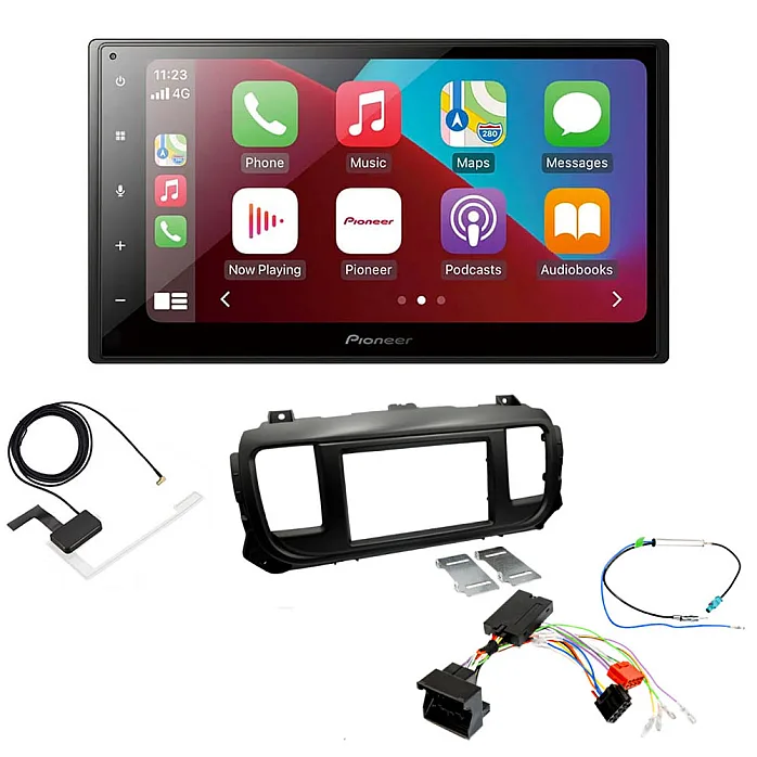 Toyota Proace, Proace Verso 2016> Pioneer 6.8" Bluetooth Apple CarPlay DAB Stereo Upgrade Kit