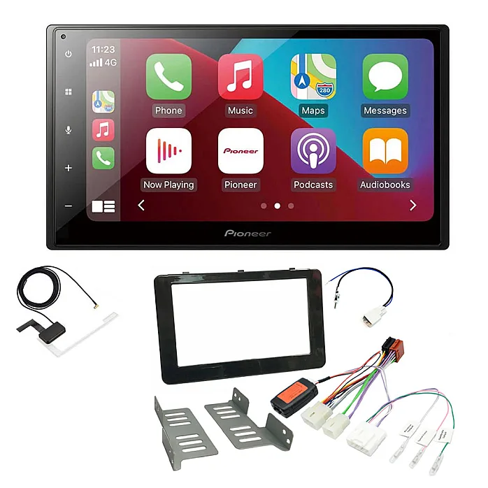 Toyota Hilux 2016 Onwards Pioneer 6.8" Bluetooth Apple CarPlay, Android Auto DAB Stereo Upgrade Kit