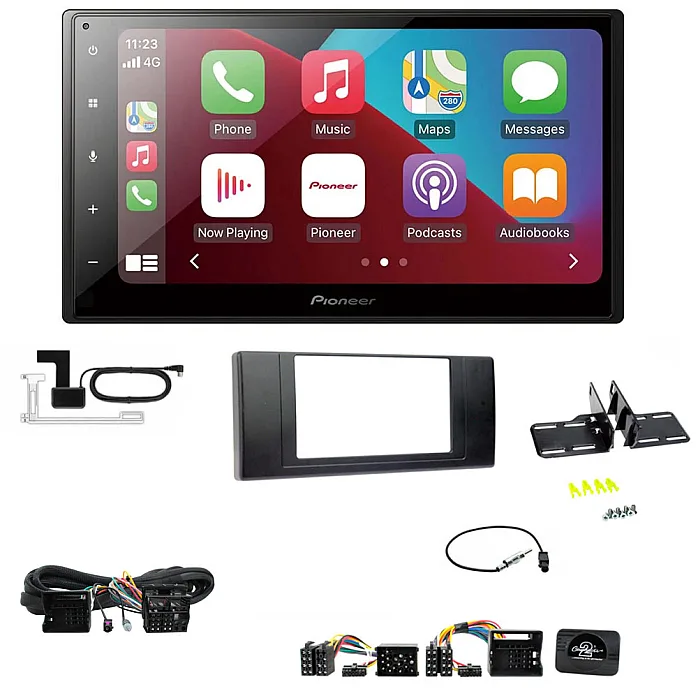 BMW X5 E53 with Factory Nav / Carplay / Android Auto / DAB / Bluetooth Stereo Upgrade Kit (Supply Only)