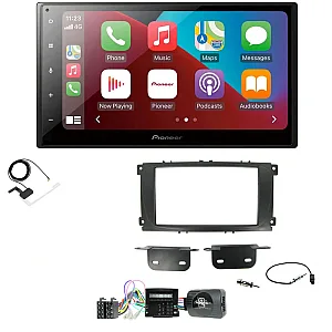 Ford Focus, Mondeo, S-Max Black Pioneer 6.8" Bluetooth Apple CarPlay DAB Stereo Upgrade Kit
