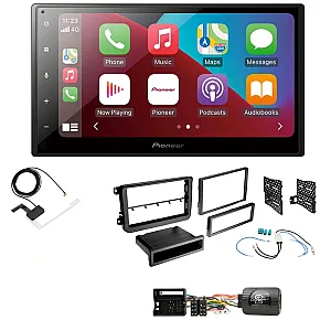 VW Scirocco, Touran, Vento Matt Black Pioneer 6.8" Apple CarPlay DAB Stereo Upgrade Kit