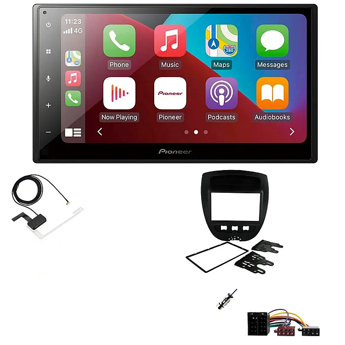 Citroen C1 2005 - 2014 Pioneer 6.8" Bluetooth Apple CarPlay DAB Stereo Upgrade Kit