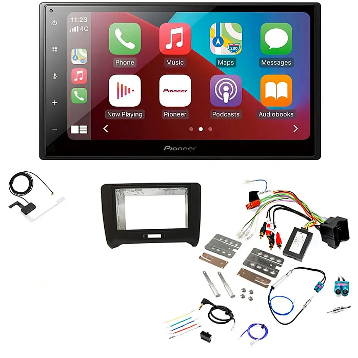 Audi TT 8J Pioneer 6.8" Bluetooth Apple CarPlay DAB Stereo Upgrade Kit