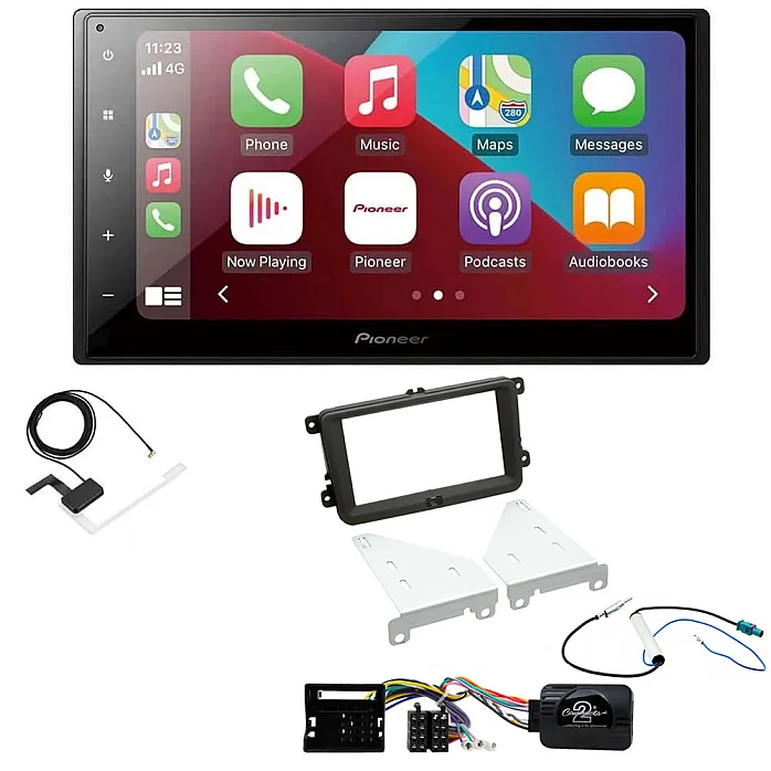 VW Transporter 2009> Pioneer 6.8" Apple CarPlay DAB Stereo Upgrade Kit