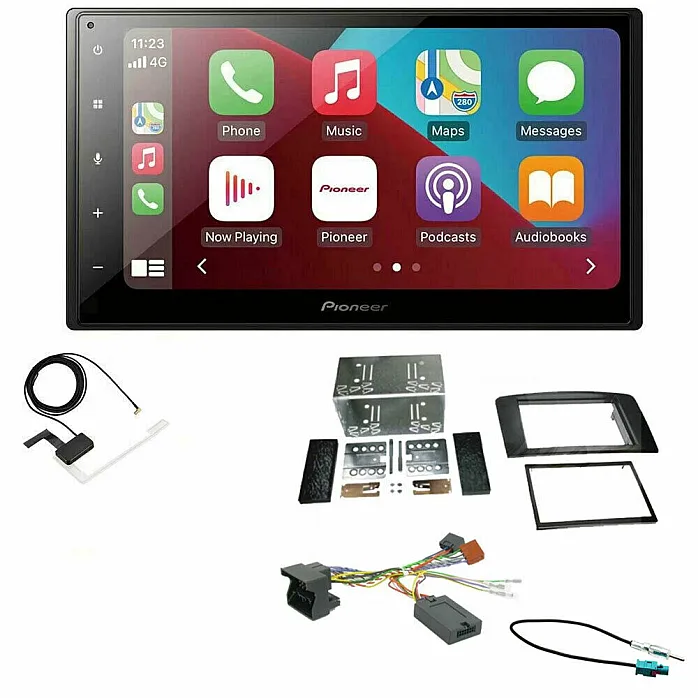 Mercedes ML 2005 - 2011 Pioneer 6.8" Bluetooth Apple CarPlay DAB Stereo Upgrade Kit