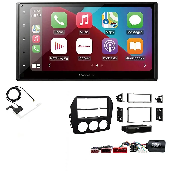 Mazda MX-5 (Bose Audio) 2009 - 2015 Pioneer 6.8" Apple CarPlay DAB Stereo Upgrade Kit