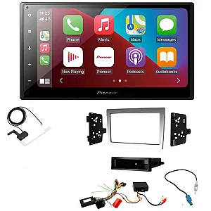 Porsche 997, Boxster, Cayman Silver / Grey Pioneer 6.8" Bluetooth Apple CarPlay DAB Stereo Upgrade Kit
