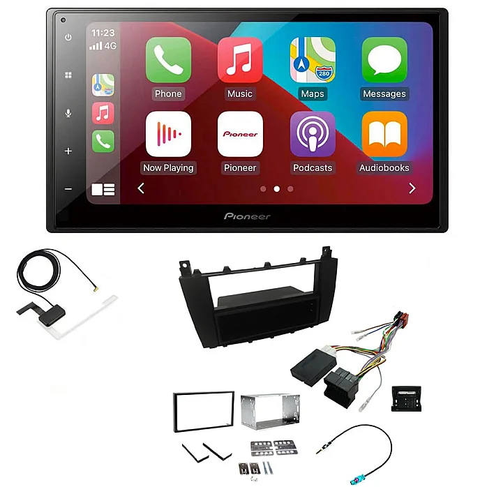 Mercedes C Class 2004 - 2007 Pioneer 6.8" Bluetooth Apple CarPlay DAB Stereo Upgrade Pack
