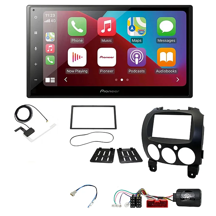 Mazda 2 (2008-2014) Pioneer 6.8" Bluetooth Apple CarPlay DAB Stereo Upgrade Pack