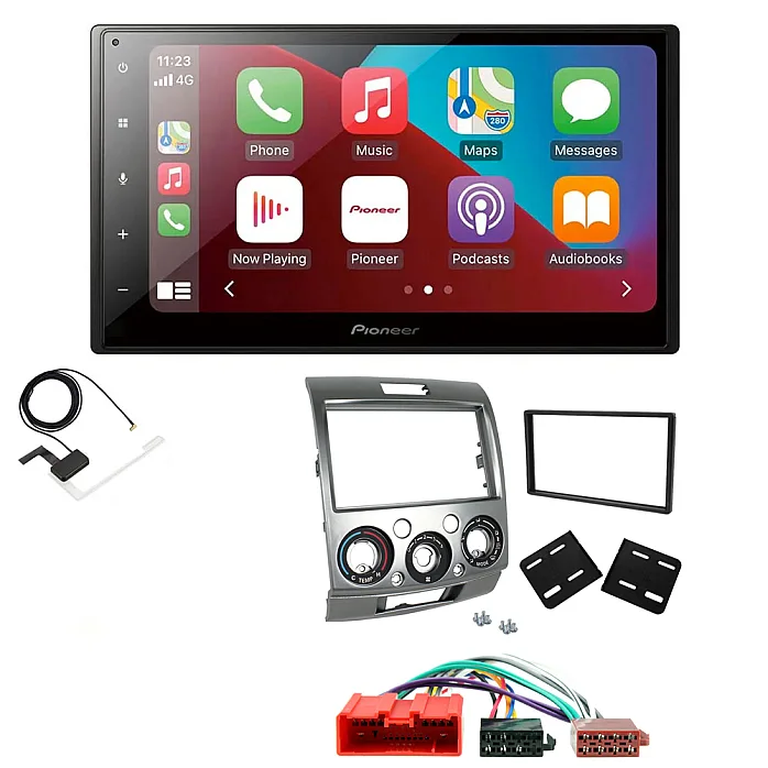 Ford Ranger 2007 - 2012 Pioneer 6.8" Bluetooth Apple CarPlay DAB Stereo Upgrade Kit