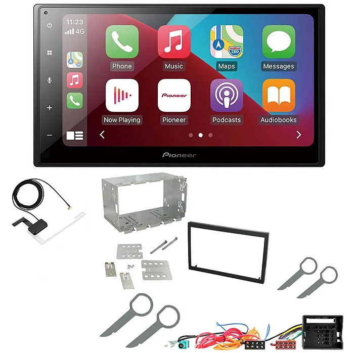 VW Polo 9N3 2005-2009  Pioneer 6.8" Apple CarPlay DAB Stereo Upgrade Kit