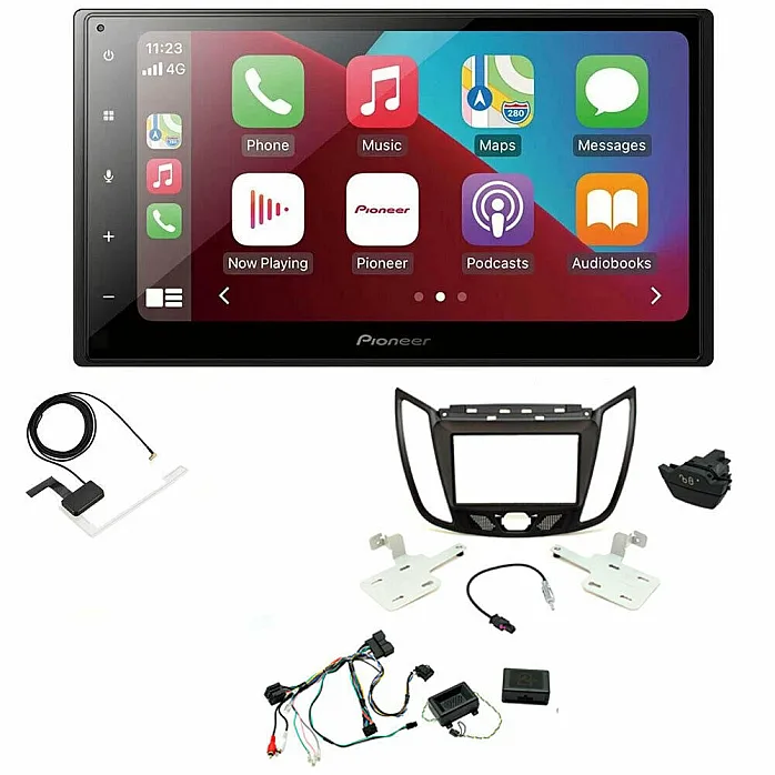Ford Kuga 2013-2019 Pioneer 6.8" Bluetooth Apple CarPlay DAB Stereo Upgrade Kit