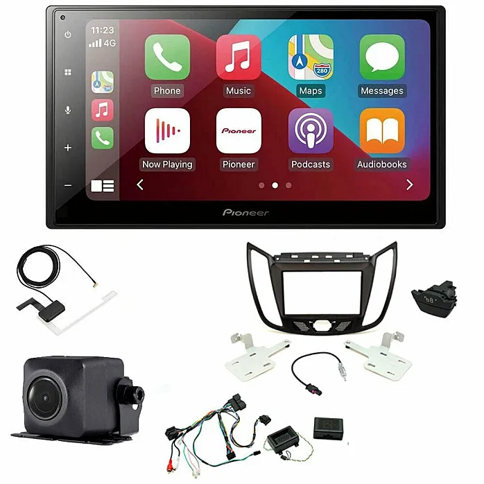 Ford Kuga 2013-2019 Pioneer CarPlay Android Auto Upgrade Kit + Reverse Cam