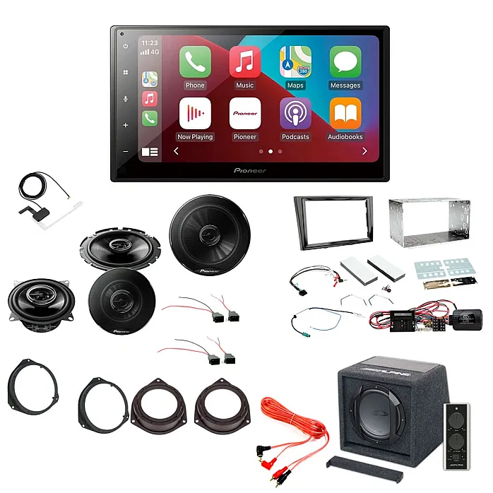 Vauxhall Corsa D 2007 - 2014 Double Din Stereo / Speakers / Subwoofer Upgrade kit
