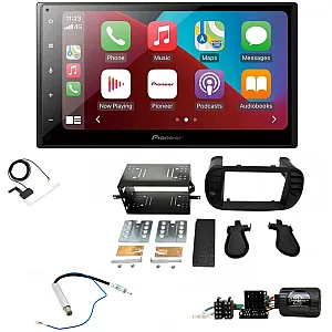 Fiat 500 2007- 2015 Pioneer 6.8" Bluetooth Apple CarPlay DAB Stereo Upgrade Kit