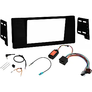 InCarTec FK-769-R BMW 5 Series Double Din Stereo Upgrade Fitting Kit (ROUND PIN CONNECTION)