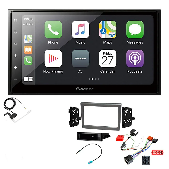 Porsche 911, Boxster, Cayman Pioneer CarPlay Android Auto BT DAB Stereo Upgrade Kit