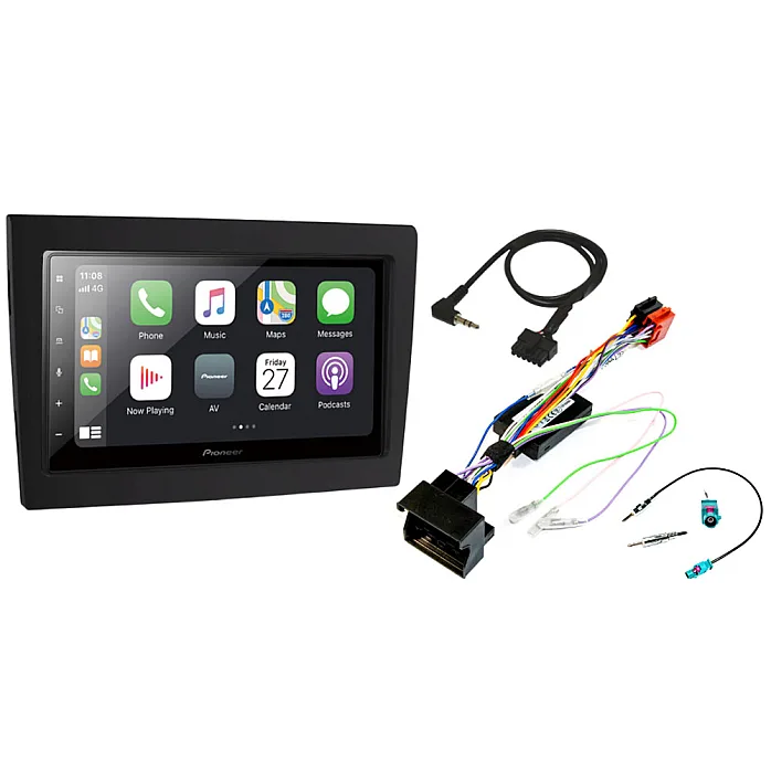 FK-959SWC-PIO Porsche Pioneer Apple CarPlay Android Auto BT DAB Car Stereo Upgrade Kit