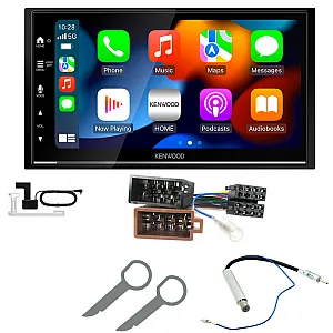 VW Golf, Lupo, Passat Kenwood DMX7525DABS Wireless Apple CarPlay Android Auto DAB Stereo Upgrade Kit