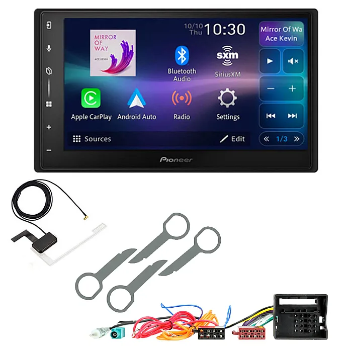 VW Transporter T5 (2006-2009) Pioneer 6.8" Screen Wireless Android Auto/Apple CarPlay DAB+ Stereo Upgrade Kit