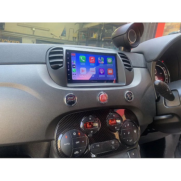 Fiat 500 (2007- 2015) Pioneer 6.8" Screen Wireless Android Auto/Apple CarPlay Bluetooth DAB+ Stereo Upgrade Kit