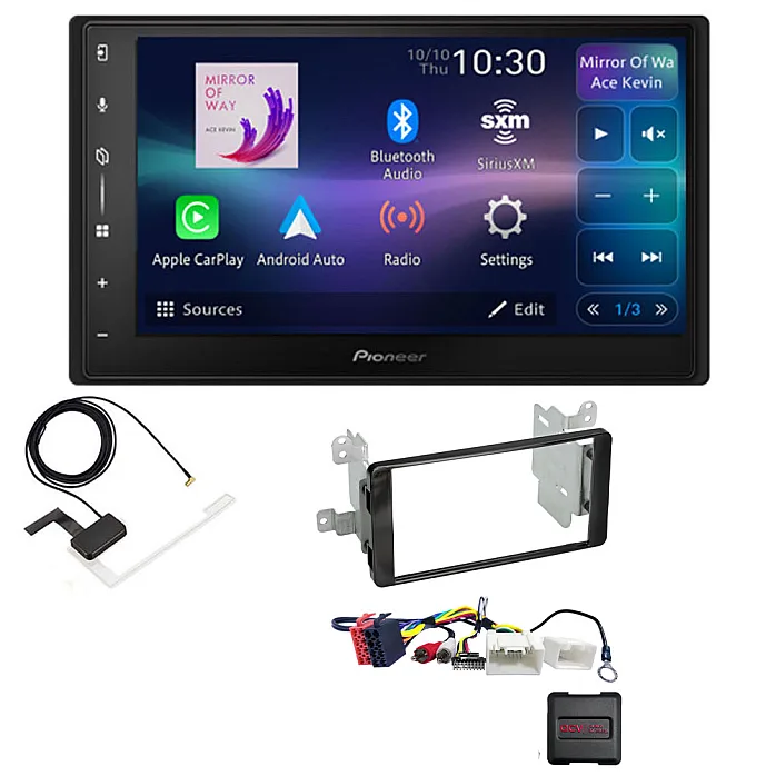 Mitsubishi L200, Triton Pioneer 6.8" Screen Wireless Android Auto/Apple CarPlay Bluetooth DAB+ Stereo Upgrade Kit