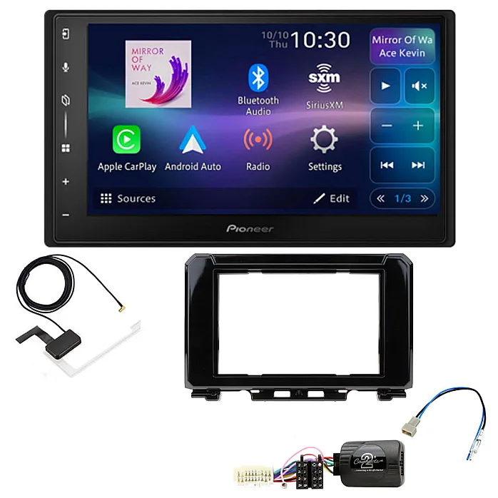 Suzuki Jimny 2018> Pioneer 6.8" Screen Wireless Android Auto/Apple CarPlay Bluetooth DAB+ Stereo Upgrade Kit