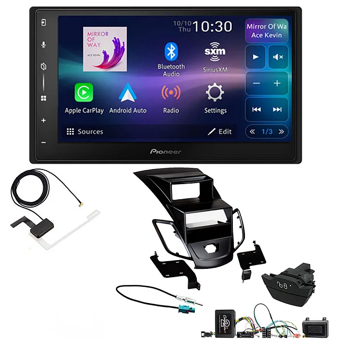 Ford Fiesta 2013 - 2017 Pioneer 6.8" Screen Wireless Android Auto/Apple CarPlay Bluetooth DAB+ Stereo Upgrade Kit