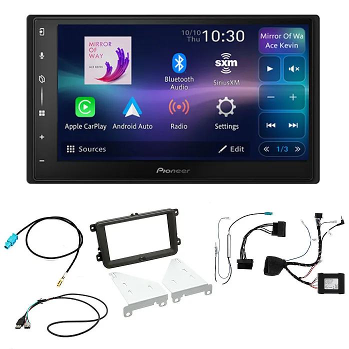 SEAT Pioneer 6.8" Screen Wireless Android Auto/Apple CarPlay Bluetooth DAB+ Stereo Upgrade Kit