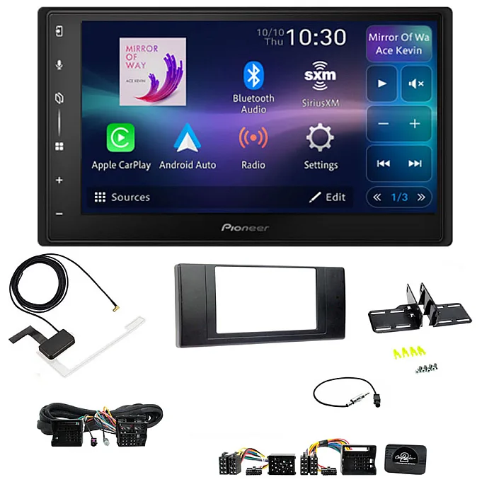 BMW X5 E53 Pioneer 6.8" Screen Wireless Android Auto/Apple CarPlay Bluetooth DAB+ Stereo Upgrade Kit