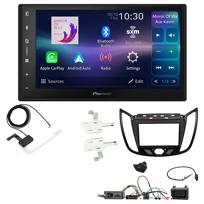 Ford Kuga 2013-2019 Pioneer 6.8" Screen Wireless Android Auto/Apple CarPlay Bluetooth DAB+ Stereo Upgrade Kit