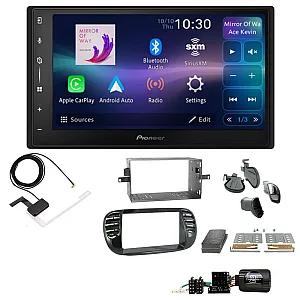 Fiat 500 2007 - 2015 Pioneer 6.8" Screen Wireless Android Auto/Apple CarPlay Bluetooth DAB+ Stereo Upgrade Kit