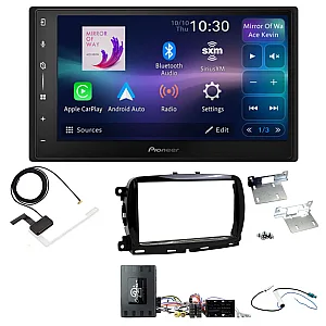 Fiat 500 2015 - 2021 Pioneer 6.8" Screen Wireless Android Auto/Apple CarPlay Bluetooth DAB+ Stereo Upgrade Kit