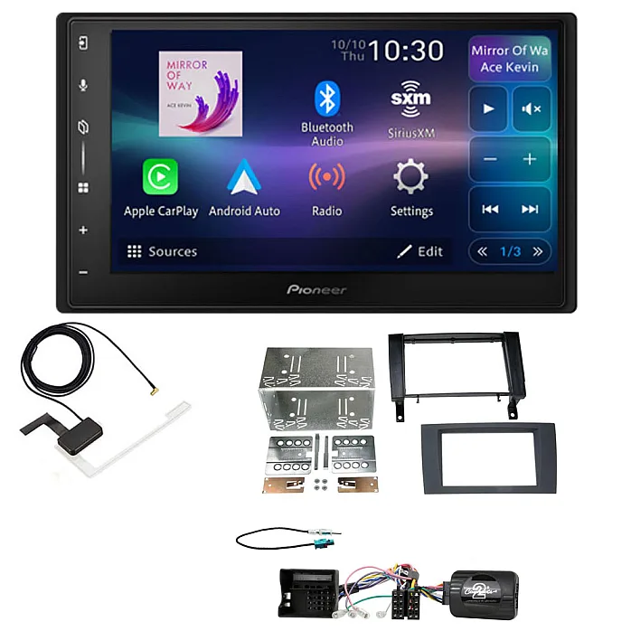 Mercedes SLK R171 2004-2011 Pioneer 6.8" Screen Wireless Android Auto/Apple CarPlay Bluetooth DAB+ Stereo Upgrade Kit