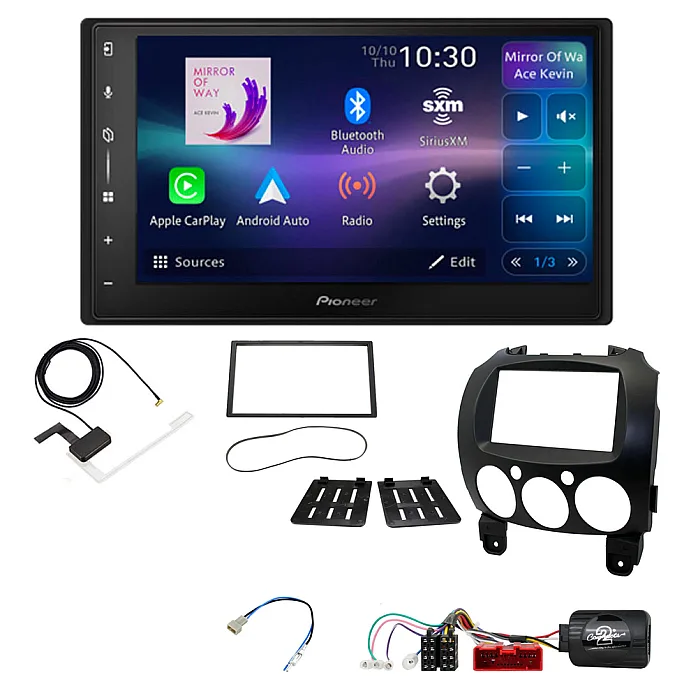 Mazda 2 (2008-2014) Pioneer 6.8" Screen Wireless Android Auto / CarPlay Bluetooth DAB+ Stereo Upgrade Pack