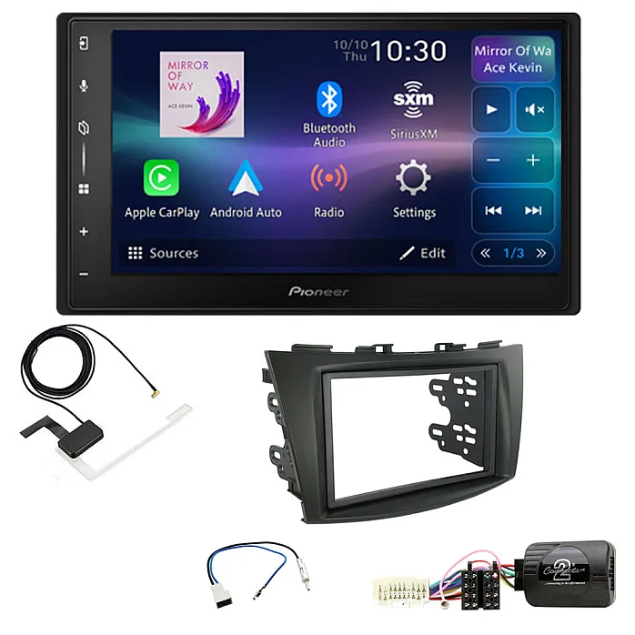 Suzuki Swift 2011-2017 Pioneer 6.8" Screen Wireless Android Auto/Apple CarPlay Bluetooth DAB+ Stereo Upgrade Kit