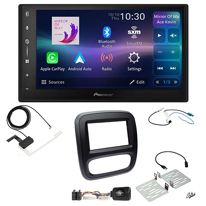 Vauxhall Vivaro (2014-2018) Pioneer 6.8" Screen Wireless Android Auto/Apple CarPlay Bluetooth DAB+ Stereo Upgrade Kit