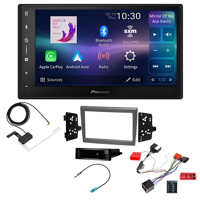 Porsche 911, Boxster, Cayman Pioneer 6.8" Screen Wireless Android Auto/Apple CarPlay Bluetooth DAB+ Stereo Upgrade Kit