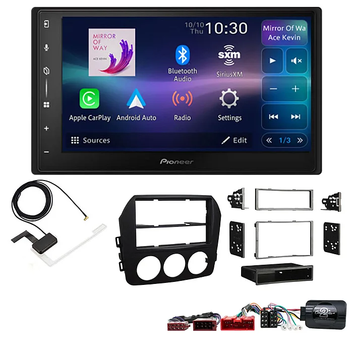 Mazda MX-5 (BOSE Audio) 2009 - 2015 Pioneer 6.8" Screen Wireless Android Auto / CarPlay Bluetooth DAB+ Stereo Upgrade Kit