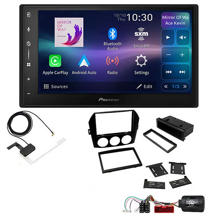 Mazda MX-5 Non-Bose Pioneer 6.8" Screen Wireless Android Auto/Apple CarPlay Bluetooth DAB+ Stereo Upgrade Kit